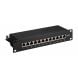 10 inch CAT6a STP patchpaneel - 12 poorts