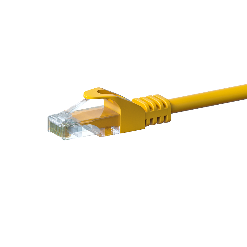 UTP CAT5e patchkabel 7,5m geel - 100% koper