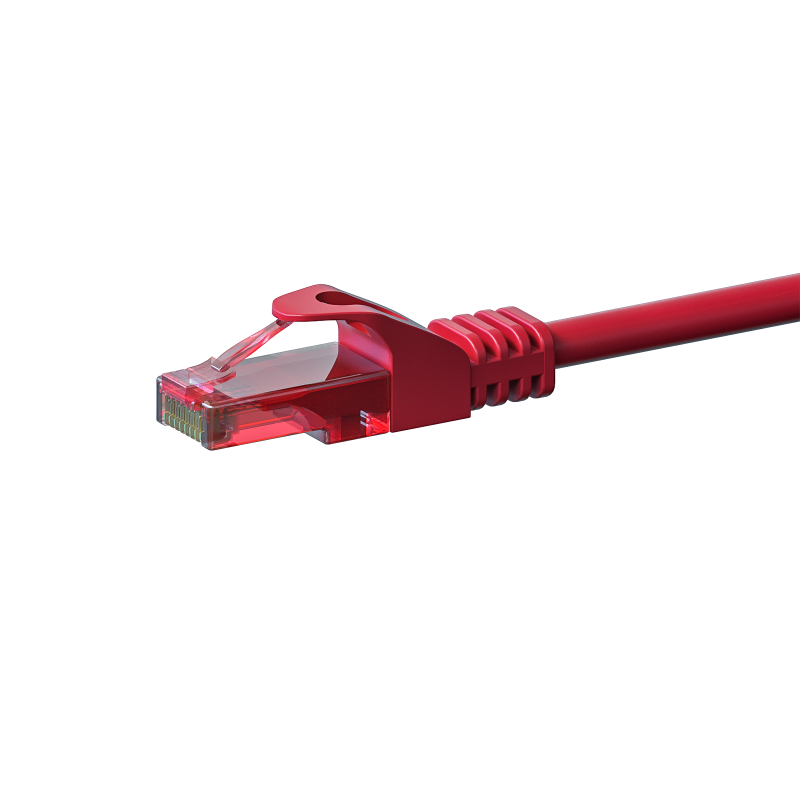 UTP CAT6 patchkabel 0,50m rood - 100% koper