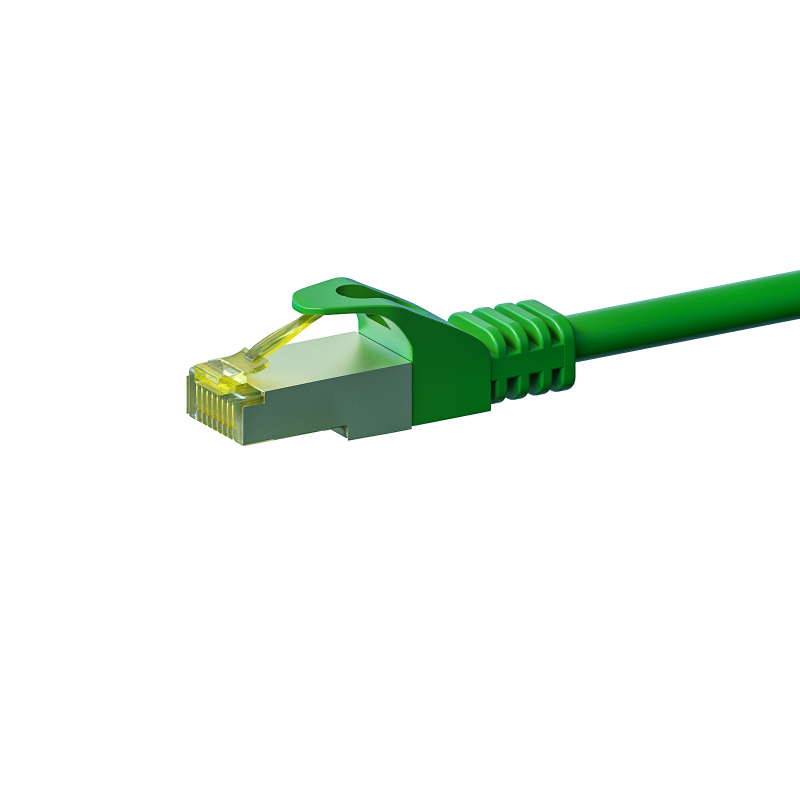 Cat7 S/FTP (PIMF) patchkabel 0,25m groen