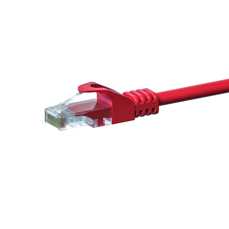 CAT5e UTP patchkabel 0,50m rood - CCA