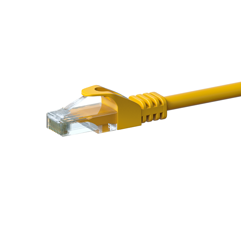 CAT6 UTP patchkabel 0,50m geel   - CCA