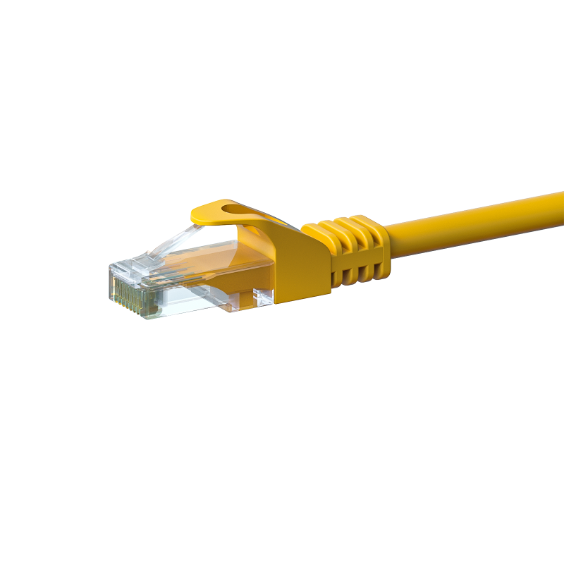 CAT6 UTP patchkabel 5m geel   - CCA