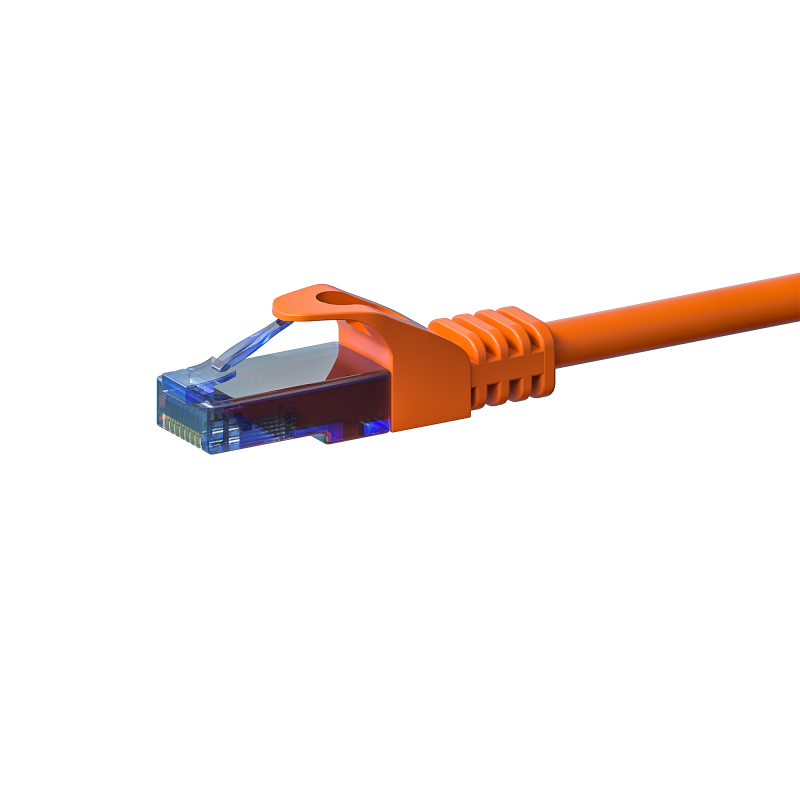 UTP CAT6a patchkabel 10m oranje - 100% koper